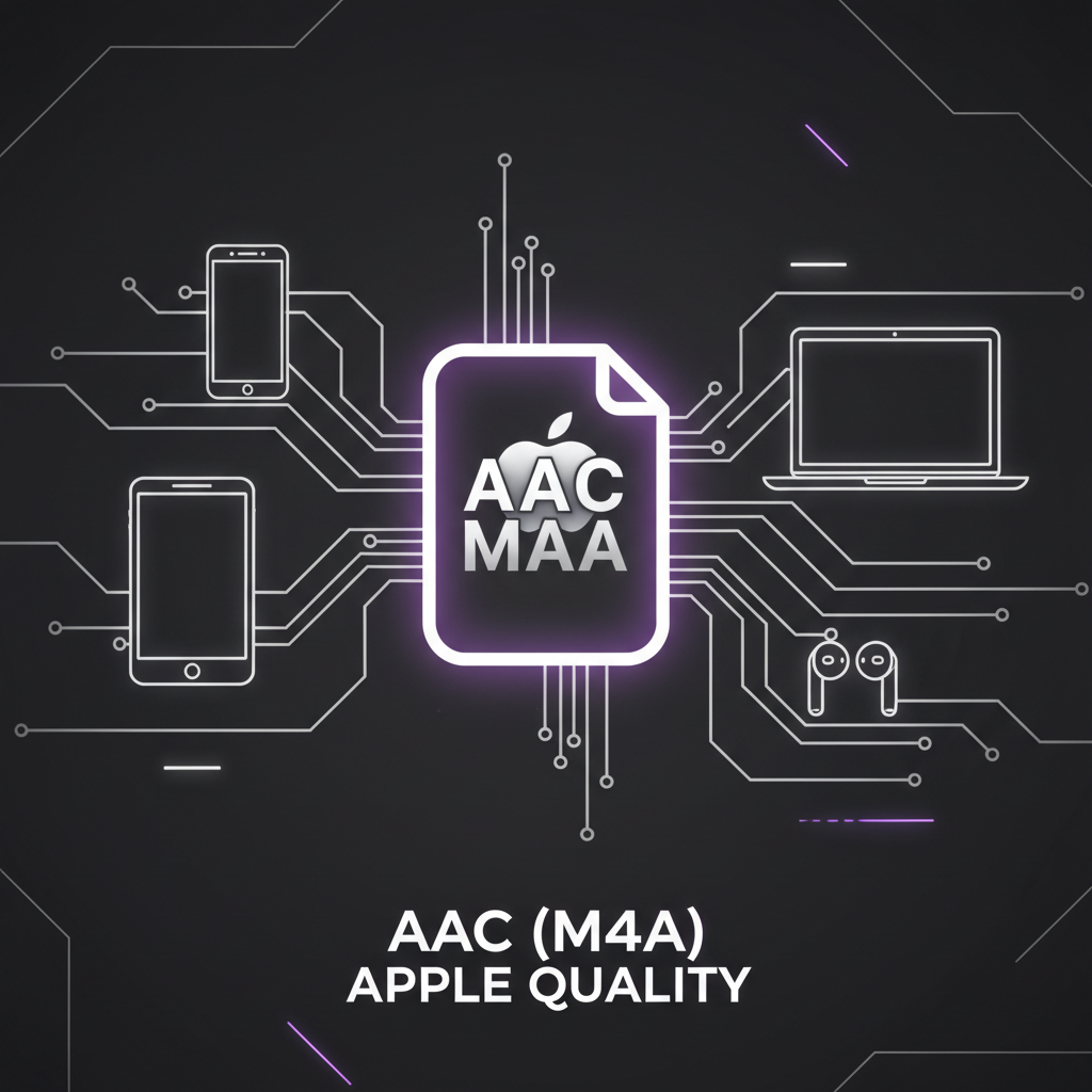 Extract audio to AAC M4A format - high quality for Apple devices