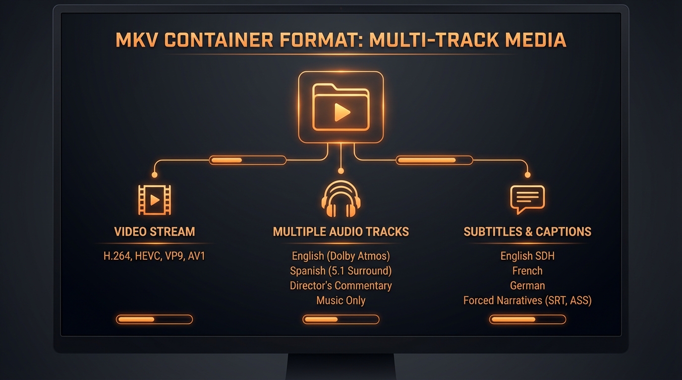 Convert video to MKV format - high-quality archiving with multiple tracks