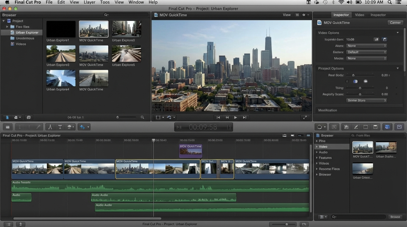 Convert video to MOV format - Apple QuickTime for professional editing