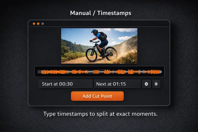 Manual Split (Timestamps + Preview)